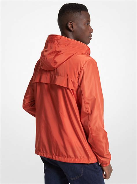 michael kors mens windbreaker jacket|Logo Tape Woven Windbreaker Jacket .